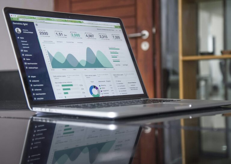 Illustrasjon: dashbord for leads og salgsdata