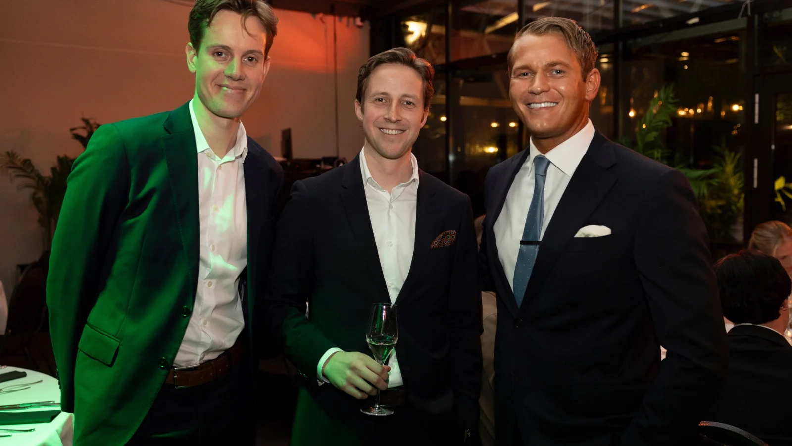 Partner og deleier Kristian Røhnebæk, Christian Martmann fra Talkmore og grunnlegger Håger Nitteberg under Talkmore Awards